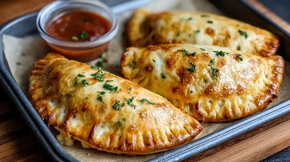 Easy, cheesy air fryer calzones—kid-friendly, customizable, and perfect for cozy family nights.