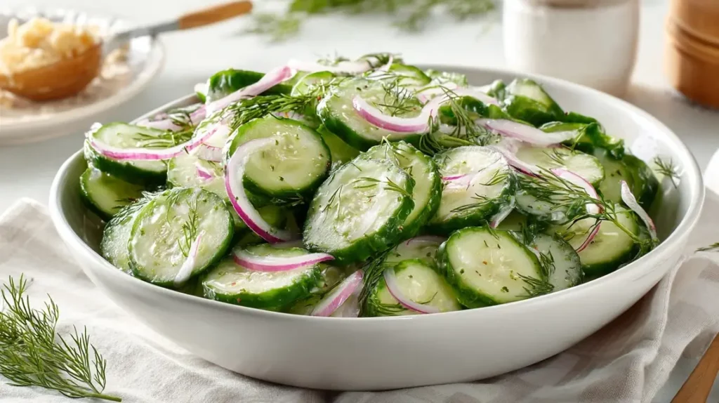 Easy Cucumber Salad for Fresh Summer Family Meals feature