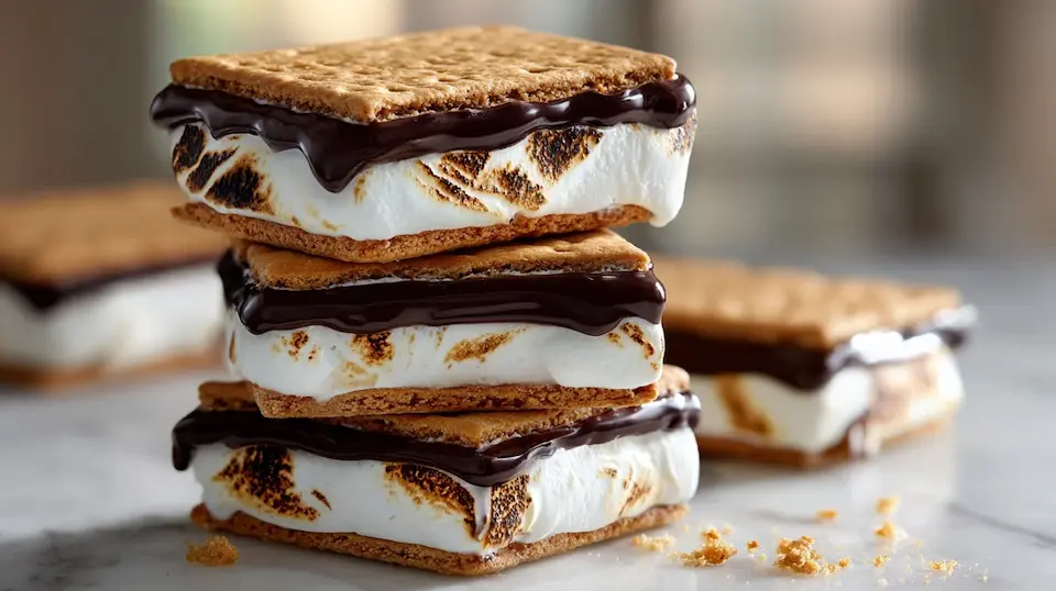 Frozen Smores No Bake Summer Dessert for Kids feature