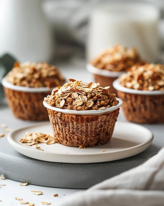 High Protein Oatmeal Cups for School